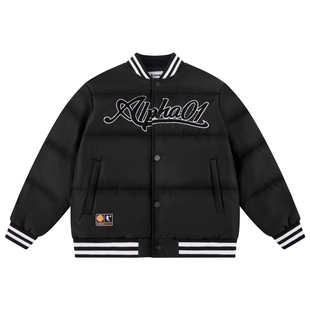 乔丹童装男童棉服儿童棉袄2025冬季新款棒球服中大童立领保暖外套