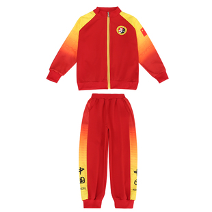 儿童武术服外套装武馆训练武功夫服秋冬季男女童渐变表演服中国风