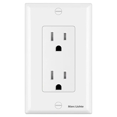 UL认证118型美式GFCL开关带15a美标六孔usb+type-c20w36w快充插座