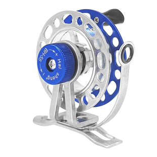 全金属鱼线轮带泄力迷你前打轮谷麦轮逗钓冰钓轮可改活鱼扣路亚轮