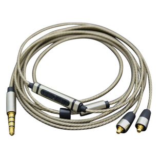 耳机升级线mmcx插头镀银C5插针通用带麦通话线控hifi发烧DIY线材