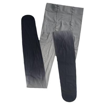 渐变色丝袜女春秋薄款灰色打底袜