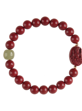 宇熙朱砂本命佛手串守护手链