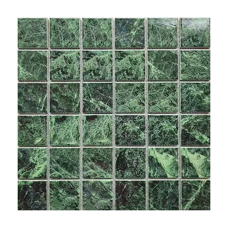 天然大花绿石材马赛克水池鱼池砖
