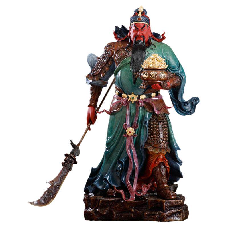 关公摆件神像供奉像武财神铜像