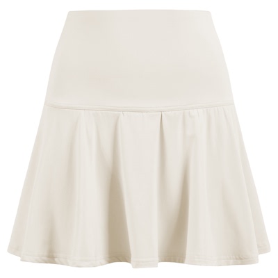 白色高腰蓬蓬A字短裙百褶半身裙