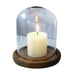 香薰蜡烛台玻璃罩带防风灯罩北欧复古浪漫餐桌烛光晚餐道具摆件