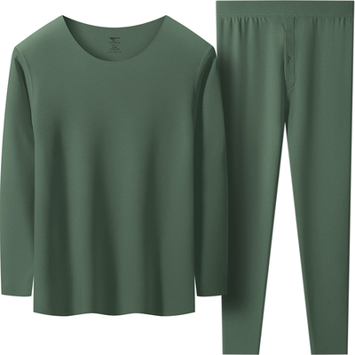 七匹狼发热德绒男士保暖内衣套装