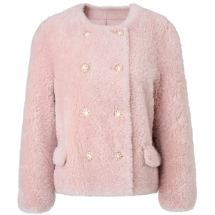 【奥莱】MAXRIENY精致贵雅感羊毛仿皮草女