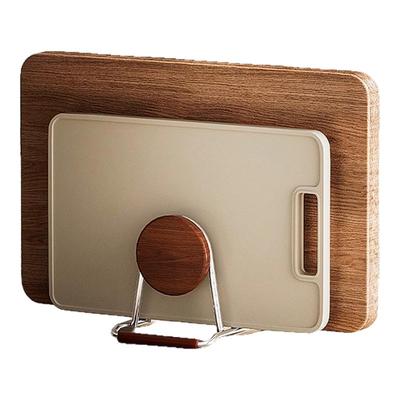 中古风砧板架厨房台面收纳置物架锅盖架子案板菜板放置架垫不锈钢