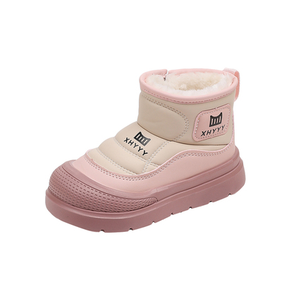 女童雪地靴冬季加厚防水短靴
