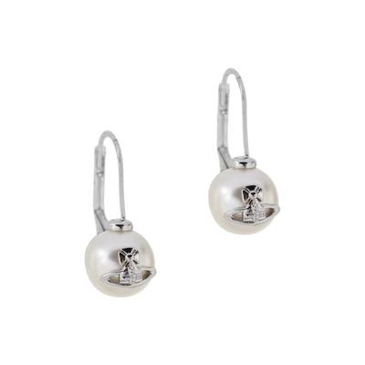 NUNU杨超越同款西太后土星珍珠耳环小众高级感高版本情侣百搭耳饰