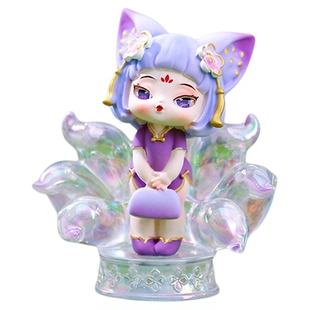 情绪小福仙九尾狐盲盒2025新款女孩可爱九尾狐手办网红爆款九尾狐