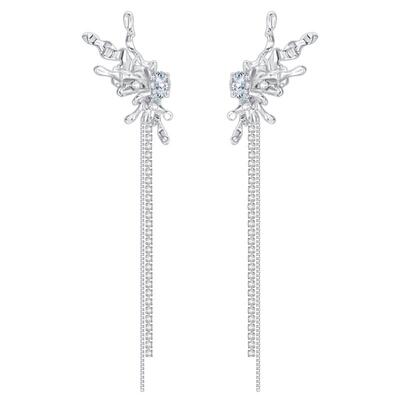 CCOO耳夹原创设计纸蝶可拆卸流苏