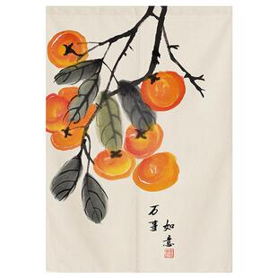 中式葫芦门帘隔断帘客厅玄关风水帘卫生间卧室遮挡帘挂帘入户布帘