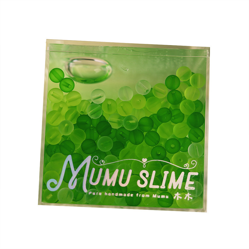 蛙 水晶泥填充物起泡胶磨砂珠很好玩木木史莱姆slime儿童玩具彩泥
