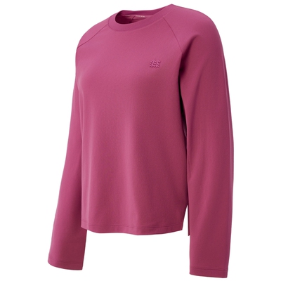 KOLON SPORT可隆吸湿速干T恤女士露营针织上衣圆领长袖T恤内搭