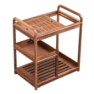 实木移动茶盘茶车组合烧水壶一体茶水架鸡翅木家用办公小茶几茶桌