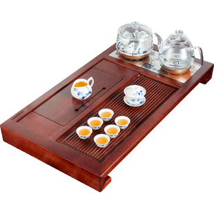 金灶 K-313古花木实木茶盘全自动茶具套装组合四合一整套茶具家用