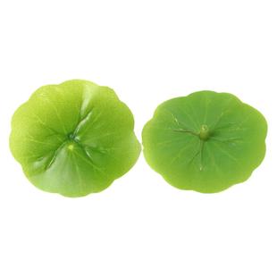 6CM仿真小荷叶 DIY手工材料塑料植物客厅家居餐桌摆件小池塘装饰