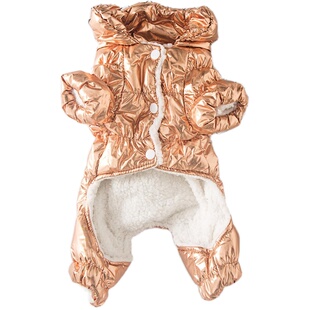 狗狗衣服秋冬装泰迪四脚衣比熊博美小型幼犬宠物冬季羽绒服秋季