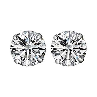 医用级钛钢锆石爆闪耳钉养耳洞睡觉免摘精致爆款高级感耳饰女平底