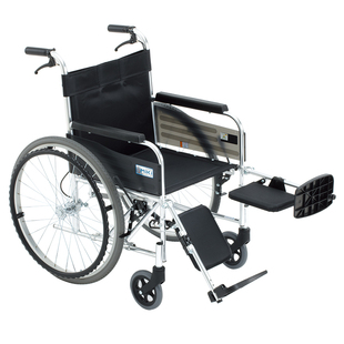 日本MIKI轮椅MPTE-43腿部抬起骨折康复轮椅轻便折叠老人手推轮椅