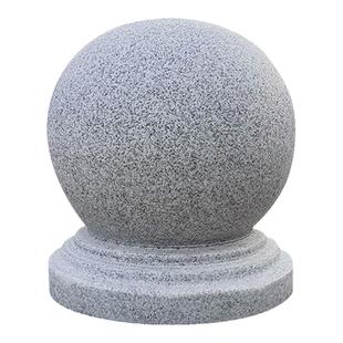 拦路石石墩子学校石球圆球大理石护盾广场路障花岗岩挡车石球小区