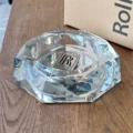 Rolls-Royce Round Crystal Ashtray - Silver, Premium Custom Edition