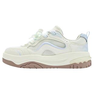 乔丹风铃夏季透气板鞋运动鞋女2026新款厚底网面低帮初中生休闲鞋