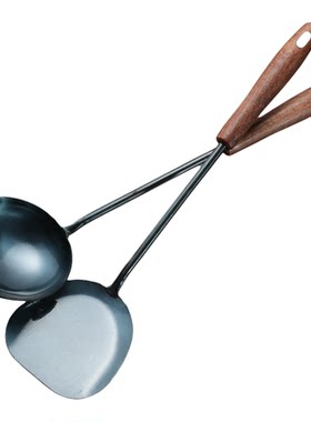 传统老式手工炒菜铲子勺子套装
