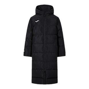 Joma长款棉服非羽绒服冬季成人儿童体育生男外套运动大衣连帽棉袄