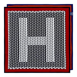 Canles Konis官方店真丝羊毛波点丝巾女2025新款小方巾系脖高级感