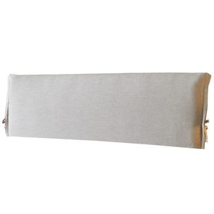 丰范棉麻侘寂风床头靠背双人大靠垫简约榻榻米软包床头改造可拆洗