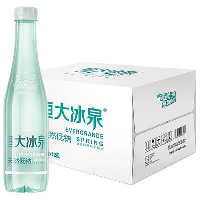 恒大弱碱性500ml瓶装天然矿泉水