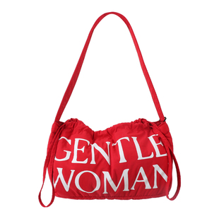 GentleWoman新款羽绒镭射棉包百搭休闲单肩托特手提饺子包捡漏包