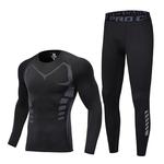 保暖内衣男士套装运动紧身秋衣秋裤冬季保温跑步防寒新款加绒薄款