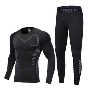 保暖内衣男士套装运动紧身秋衣秋裤冬季保温跑步防寒新款加绒薄款