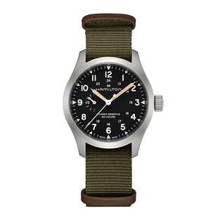 HAMILTON汉米尔顿卡其野战动力储存显示40手动机械表动储手表男表