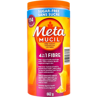 美达施膳食纤维粉Metamucil洋车前子壳粉无糖代餐meta纤维素粉