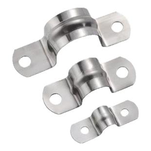 304不锈钢管卡管夹骑马卡管支架管扣喉箍水管夹U型管卡箍抱箍 55L