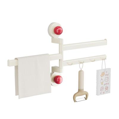 【2025新款】吸盘厨房旋转抹布架