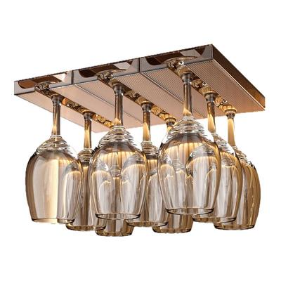 居家家红酒杯架悬挂沥水免打孔