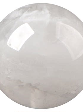 天然白幽灵水晶圆珠大颗DIY散珠