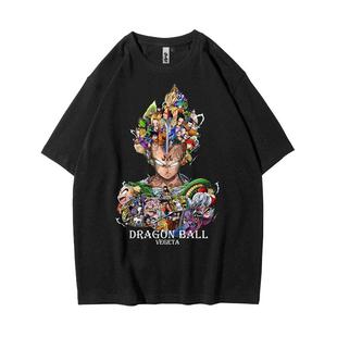 七龙珠T恤日系动漫二次元痛衣孙悟空短袖中学生宽松潮流体恤上衣