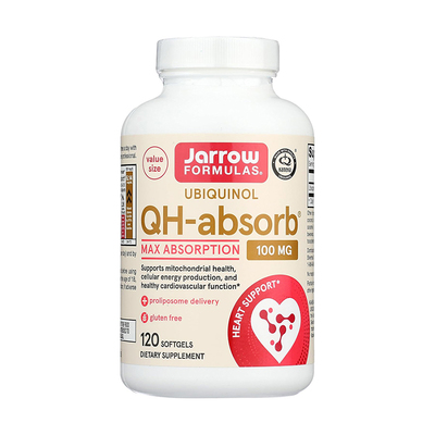 美国Jarrow Formulas QH-absorb泛醇Kaneka还原型辅酶q10软胶囊
