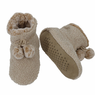 双层绒特别厚地板鞋袜套情侣秋冬室内成人居家保暖防滑男女中筒袜