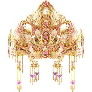 拼酷花容月貌系列3D金属拼图国风拼装模型摆件送女友情人节礼物