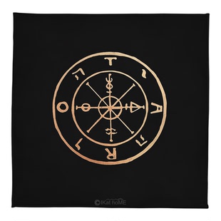 卢恩如尼石利诺曼塔罗布绒布桌布韦特卡牌背景布推牌布祭坛仪式布