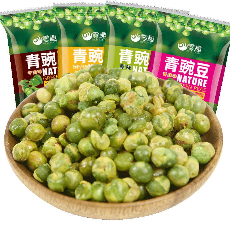 千丝青豌豆整箱蒜香坚果